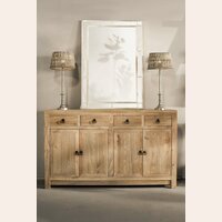 APARADOR DE OLMO - 4 PUERTAS Y 3 CAJONES